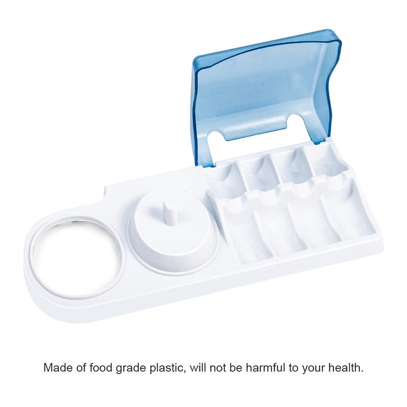 seplouis Electric Toothbrush Holder with 1 Charging Stand Slot  1 Toothbrush Stand and 4 Toothbrush Heads Storage + 4 PCS Toothbrush Head Covers for Oral B - Image 2
